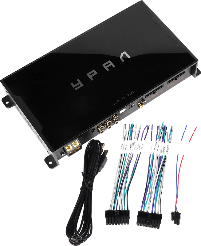 8-канальный усилитель с 12-канальным DSP  Урал ЦСП 12 8.80 - 7