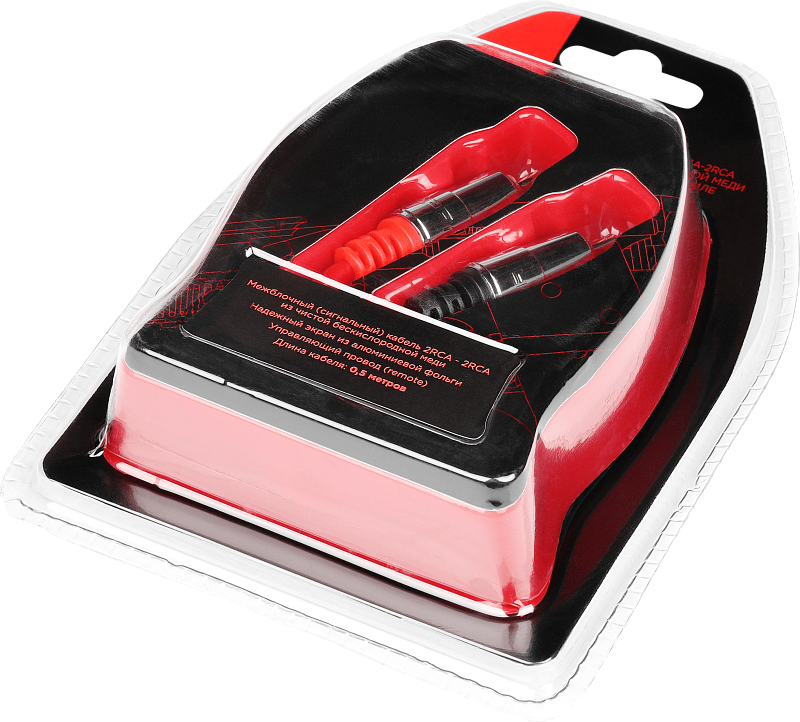 Межблочный кабель 2RCA - 2RCA  УРАЛ ТТ КМ RCA-ТТ0,5М - 2